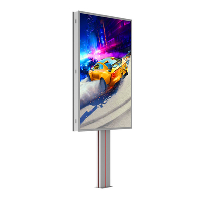 Mudah instalasi tahan air IP65 p6 8000nits papan reklame baja LED tampilan luar ruangan led harga papan reklame