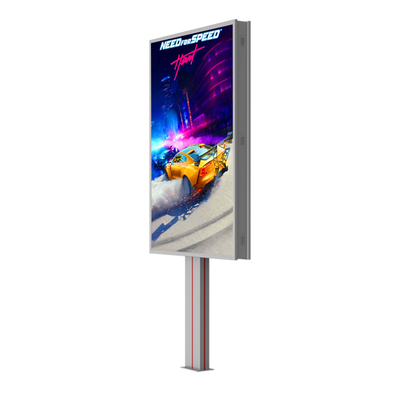 Mudah instalasi tahan air IP65 p6 8000nits papan reklame baja LED tampilan luar ruangan led harga papan reklame