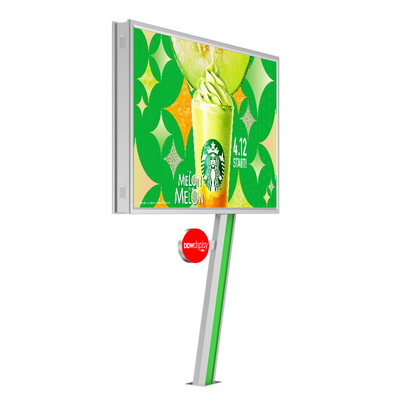 Mudah instalasi tampilan digital 8000nits IP65 P6 baja billboard iklan luar led harga billboard