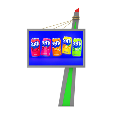 Desain berkualitas tinggi yang disesuaikan baja P6 tahan air tampilan iklan luar led billboard led video wall
