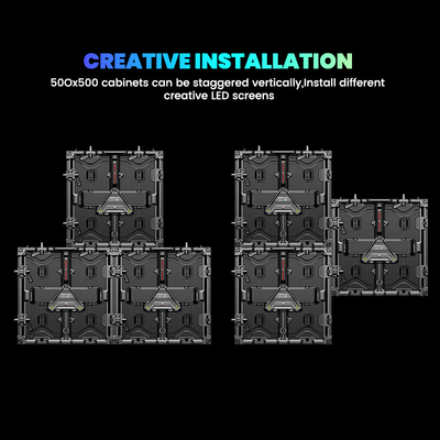 7680hz waterproof 500x500 full color p3.91 p1.56 P2.604 panel indoor outdoor display wall stage rental led screen
