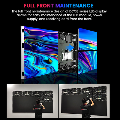 Ultra High Definition 600x337.5mm Micro COB LED Screen - P0.78 sampai P1.5625 Pixel Pitch untuk Studio Broadcast dan Acara Perusahaan