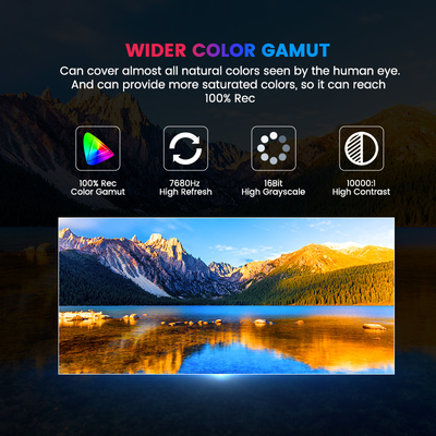 Ultra High Definition 600x337.5mm Micro COB LED Screen - P0.78 sampai P1.5625 Pixel Pitch untuk Studio Broadcast dan Acara Perusahaan