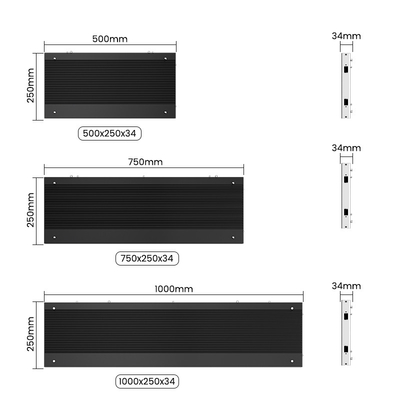 500x250/750x250/1000x250mm Aluminium Cabinet LED Display - P1.56 P1.95 P2.5 P2.6 P2.9 P3.91 - Sempurna untuk Iklan dan Pameran Indoor