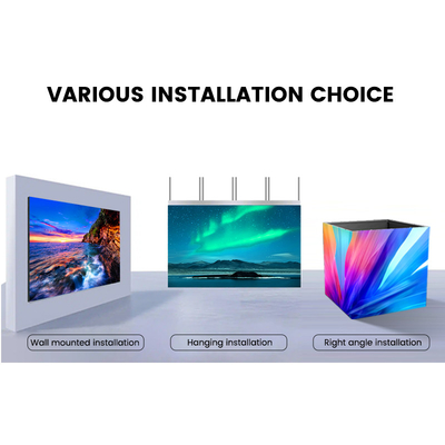P1.56 P1.95 P2.5 P2.6 P2.9 P3.91 Layar LED - Lemari Aluminium 500x250/750x250/1000x250mm, 1200nits untuk Studio Siaran dan Acara Perusahaan