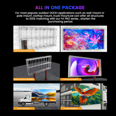 IP68 Waterproof High-Brightness LED Screen 960x960mm P5 P6.67 P8 P10, 8000-10000nits untuk Iklan Luar Ruang