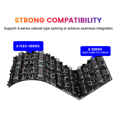 Tampilan LED sewa panggung dengan panel aluminium die-casting untuk daya tahan dan desain ringan