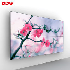 Wall Mounted Ultra Narrow Bezel Dinding Video LCD, Pusat Perbelanjaan Tampilan Dinding Video 4K