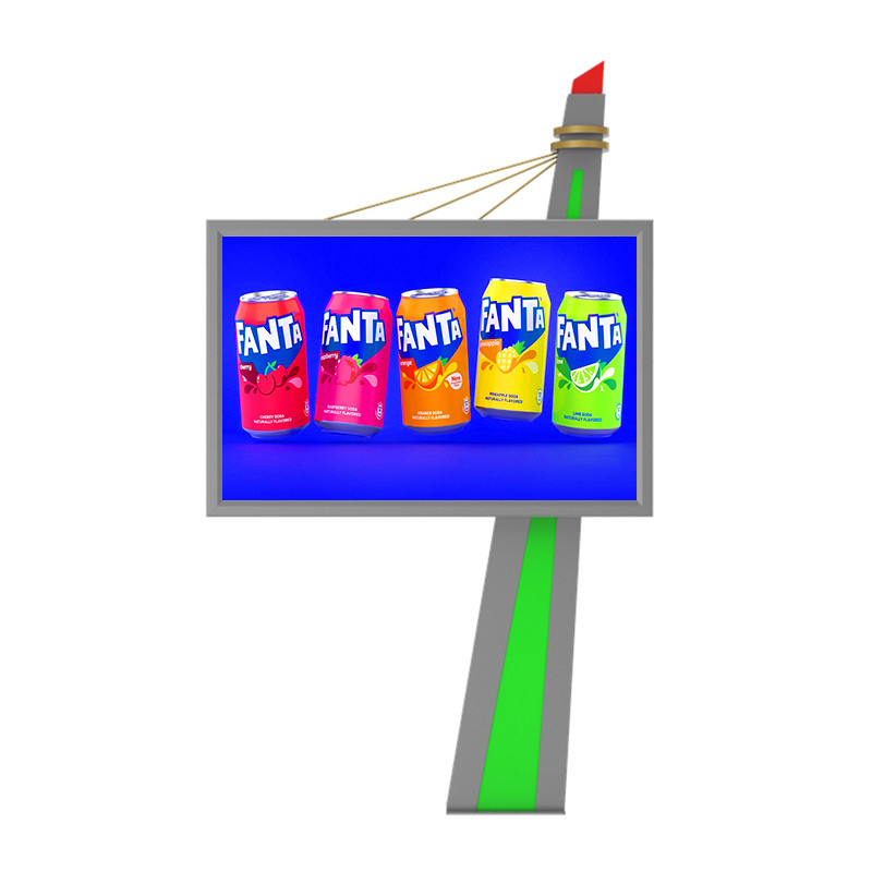 Desain berkualitas tinggi yang disesuaikan baja P6 tahan air tampilan iklan luar led billboard led video wall