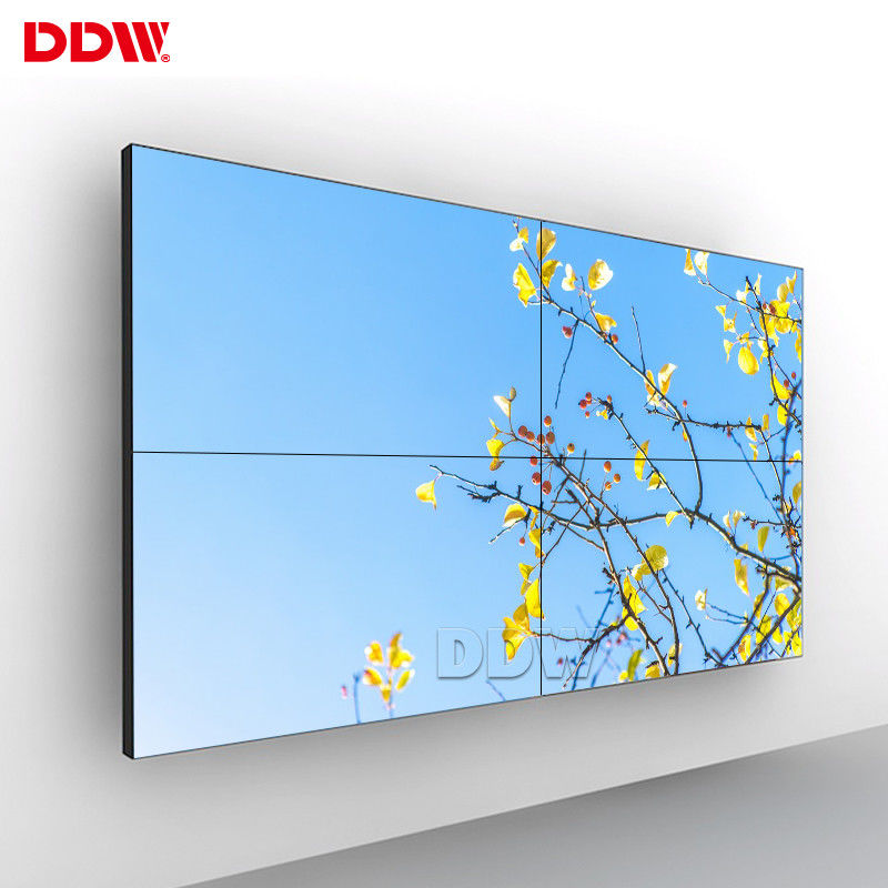 Sistem Tampilan Dinding Video LCD 55 Inch Ringan, Dinding Video Komersial 500 Nits Brightness