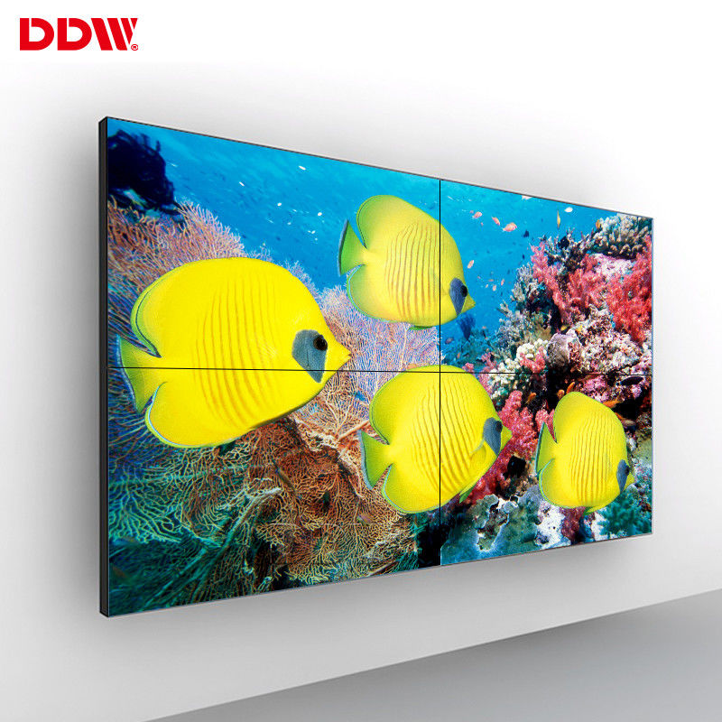 Wall Video Wall Mounted Bezel Tipis, Anti Multi Silau Layar Dinding Multi Layar 500 Nits